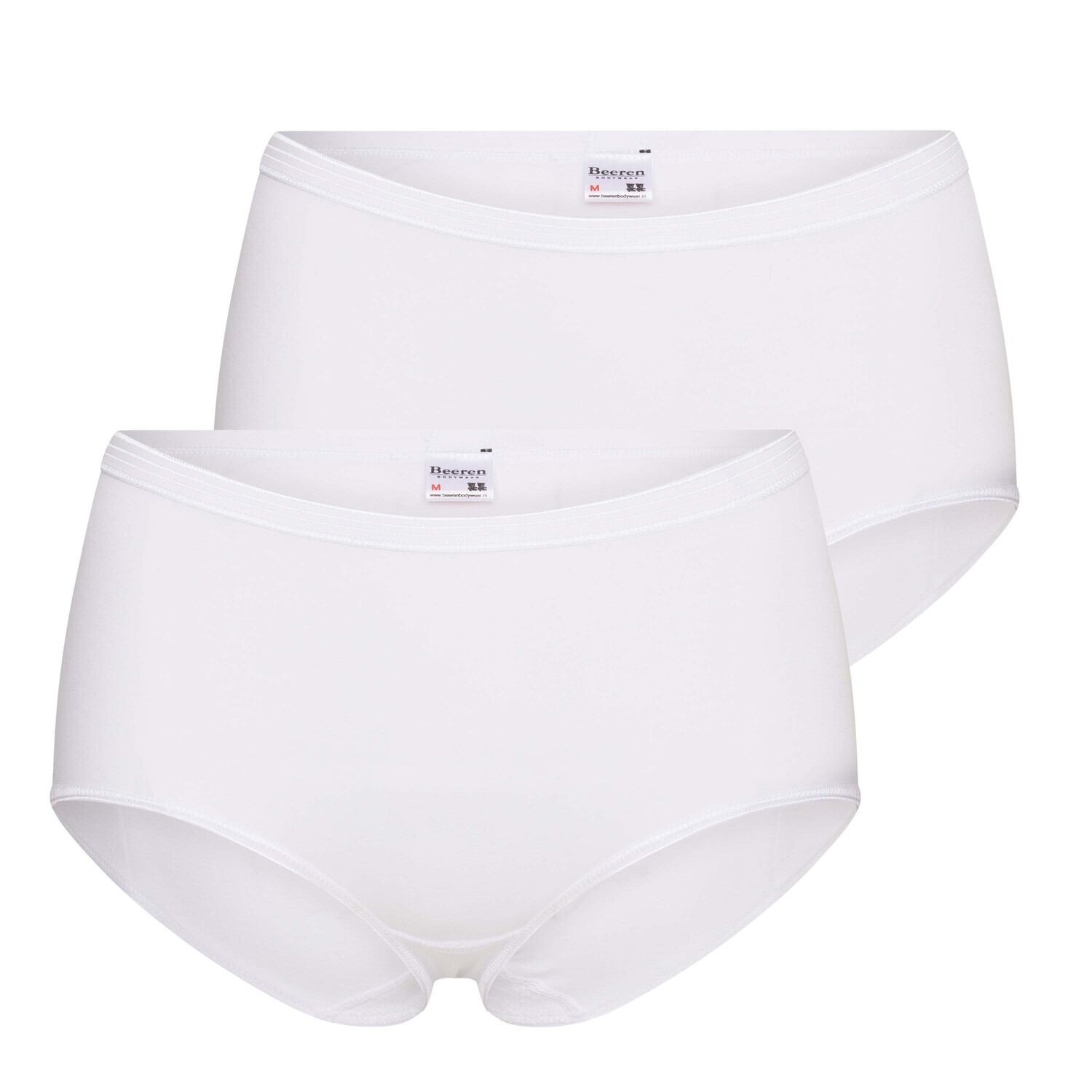 (01-402) Dames slip 2-pack maxi Comfort feeling wit M