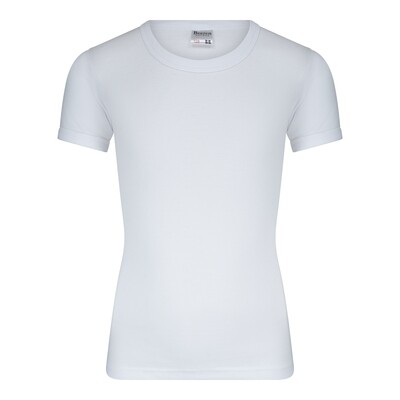 (13-586) Jongens T-shirt korte mouw M3000 wit 152