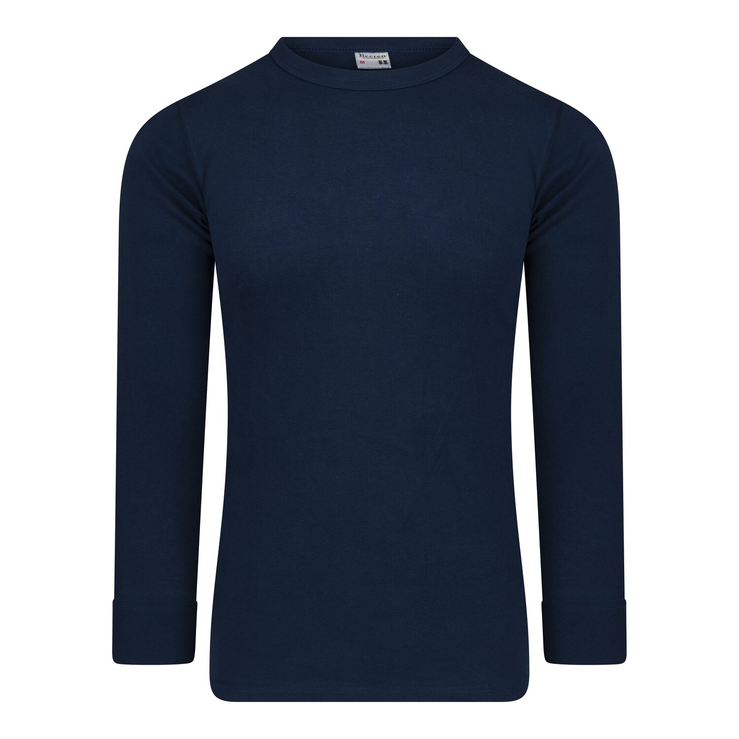 (11-579) Heren T-shirt R-hals M3000 lange mouw marine XXL
