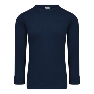 (11-579) Heren T-shirt R-hals M3000 lange mouw marine XXL