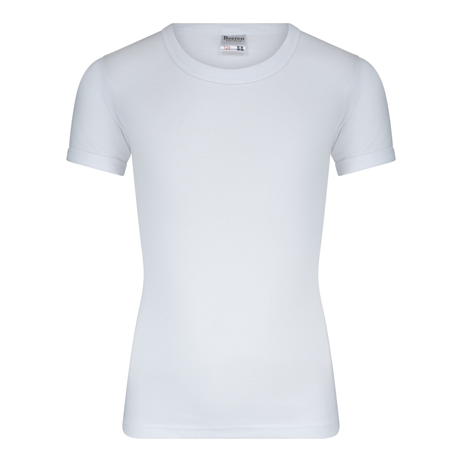 (13-586) Jongens T-shirt korte mouw M3000 wit 176
