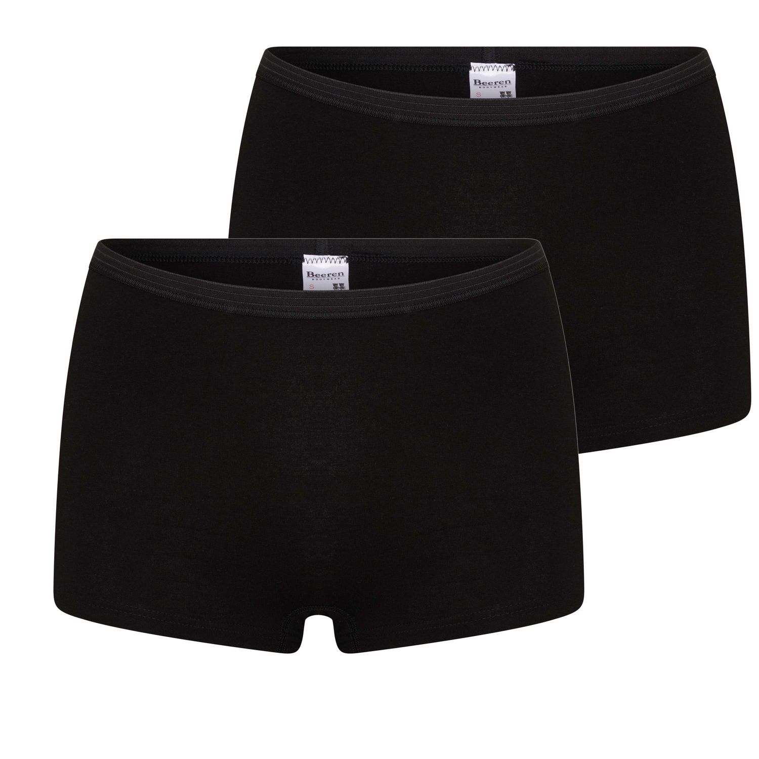(16-412) Dames boxershort 2-pack Comfort feeling zwart M