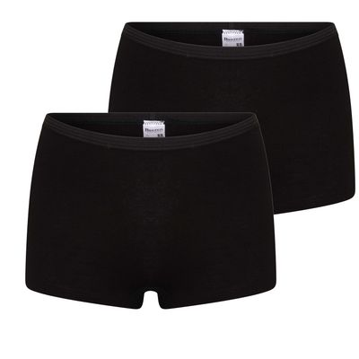 (16-412) Dames boxershort 2-pack Comfort feeling zwart M