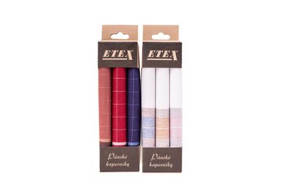 77617 Heren zakdoek 3-Pack