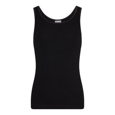 (08-040) Meisjes hemd Comfort feeling zwart 110/116