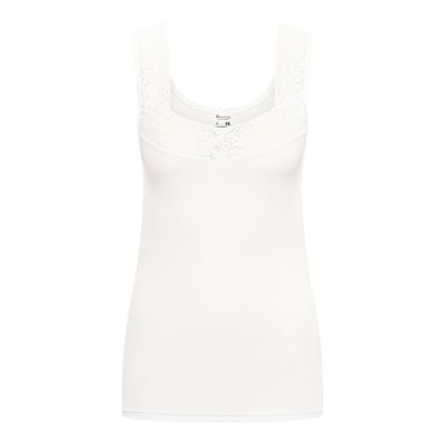 (07-494) Dames hemd Comfort feeling met kant Wit XL