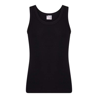 (10-611) Jongens singlet Young zwart 152/164