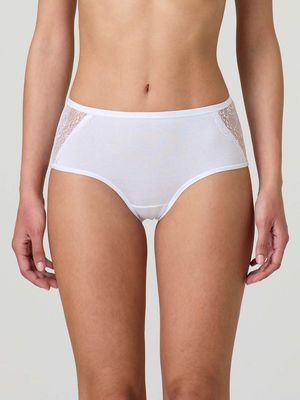 (063) D. Midislip Donna met kant wit