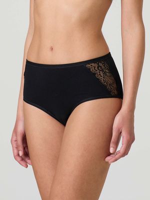 (063) D. Midislip Donna met kant zwart