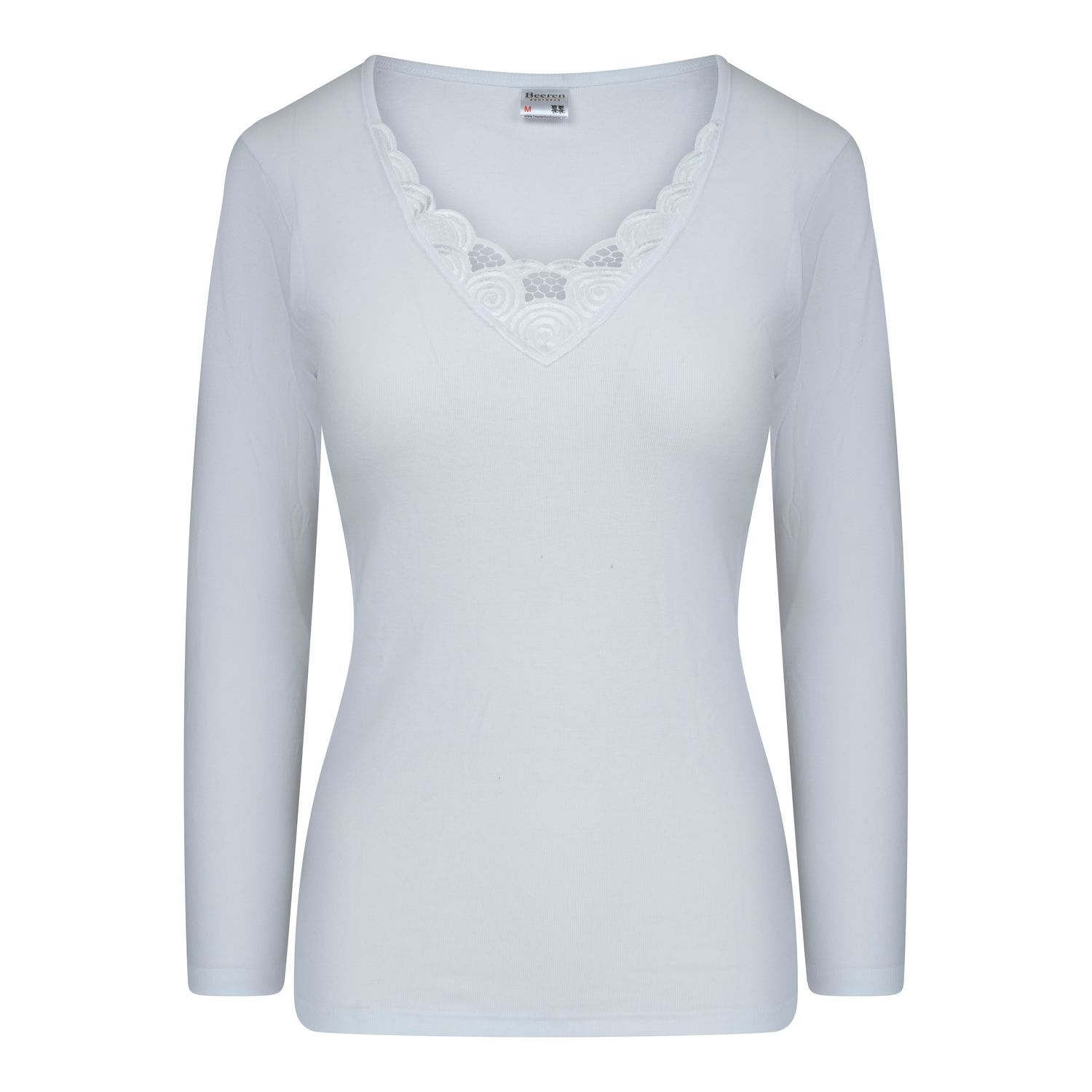 (07-416) Onderblouse Beatrix lange mouw wit XL