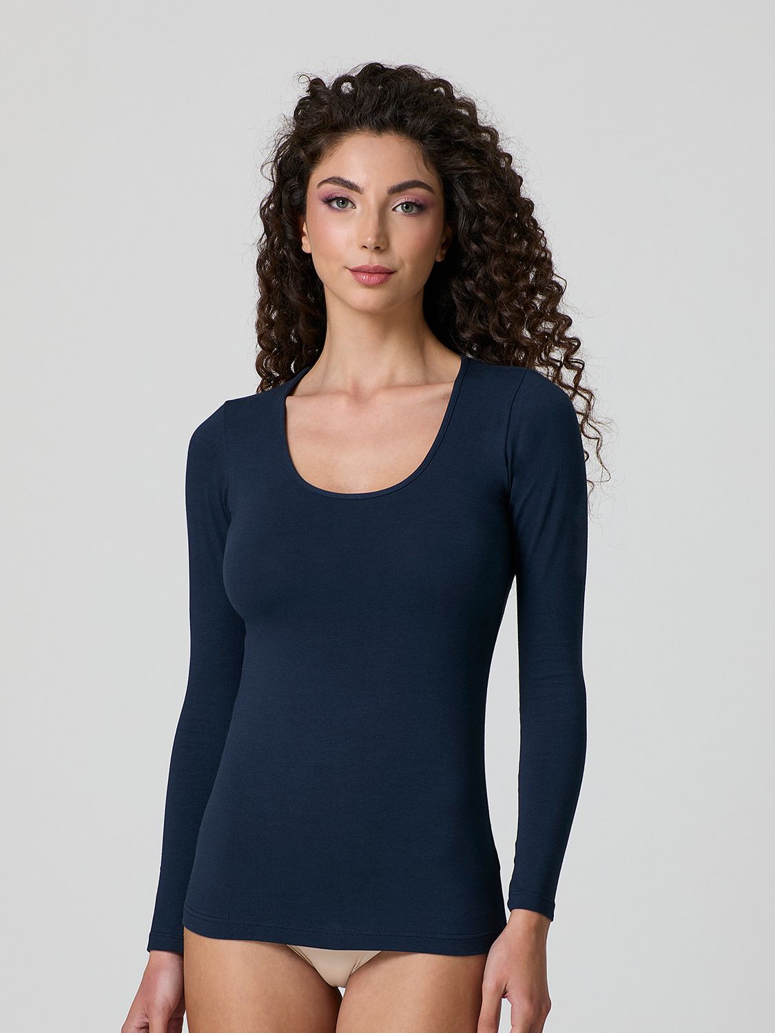 4056 Jadea D. T-shirt RH lange mouw marine