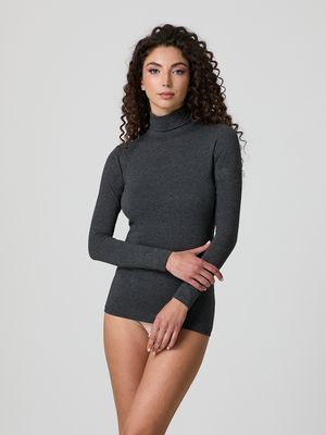 (4267A) T-shirt + Col lange mouw