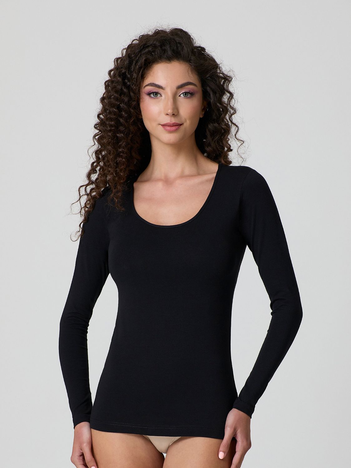 4056 Jadea D. T-shirt RH lange mouw zwart