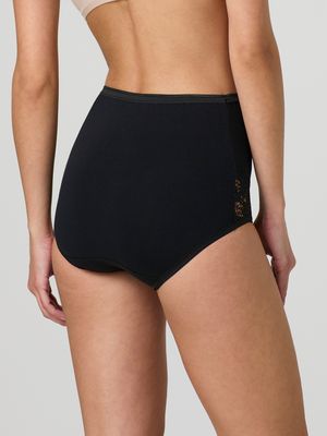 (06) Jadea D. Tailleslip met kant zwart