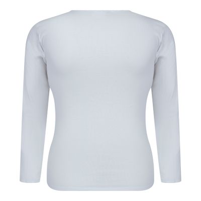 (07-420) Onderblouse M3000 lange mouw wit 44