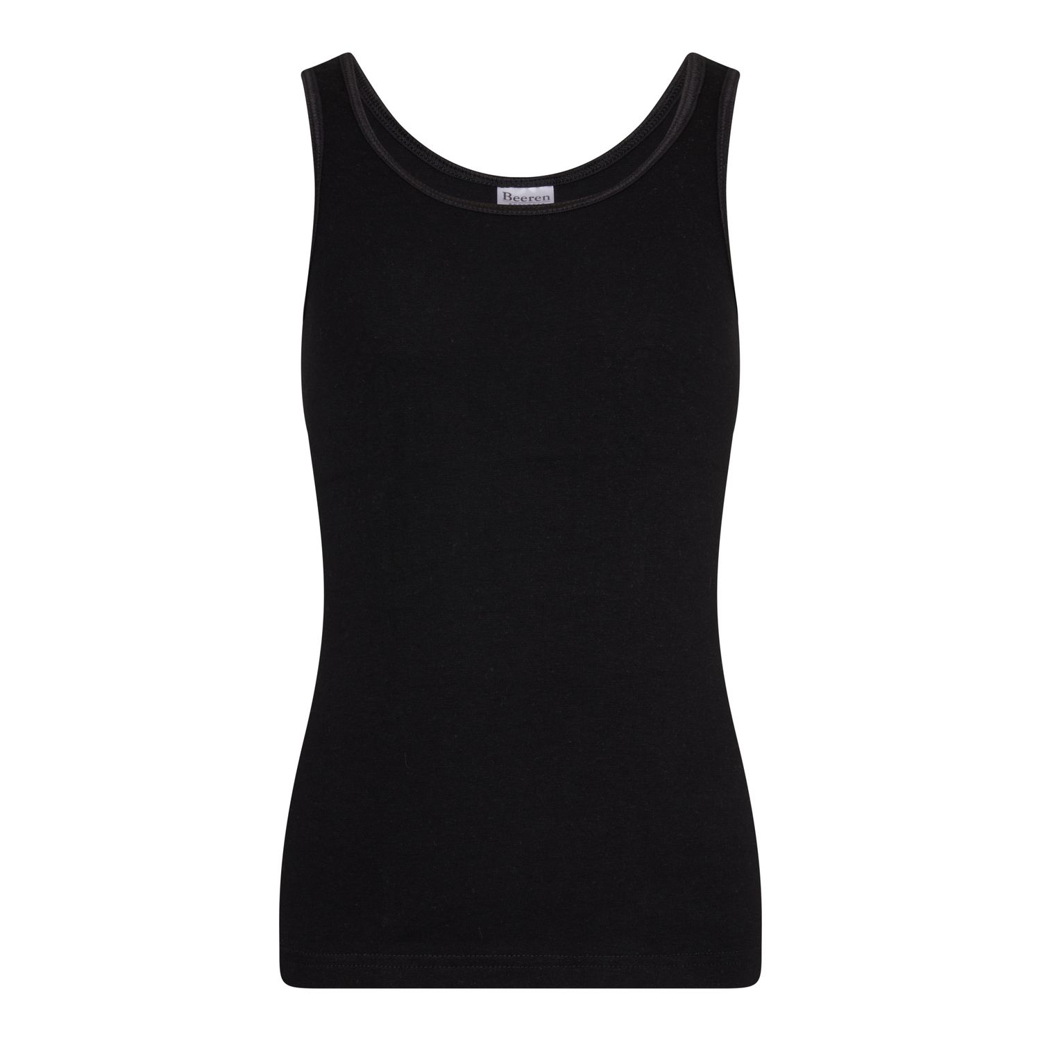 (08-040) Meisjes hemd Comfort feeling zwart 110/116