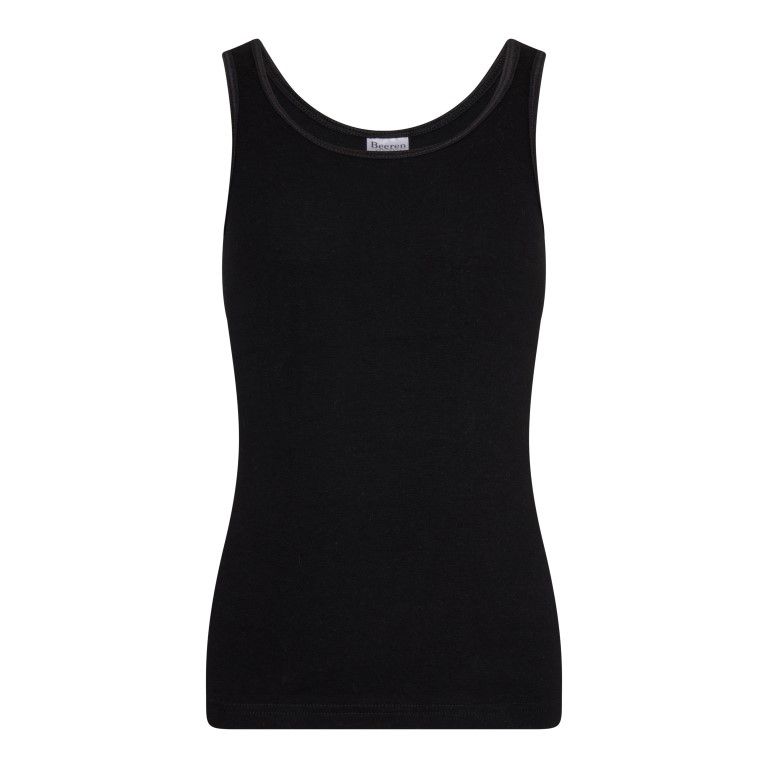 (08-440) Meisjes hemd Comfort feeling zwart 158/164