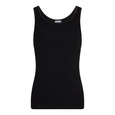 (08-440) Meisjes hemd Comfort feeling zwart 158/164