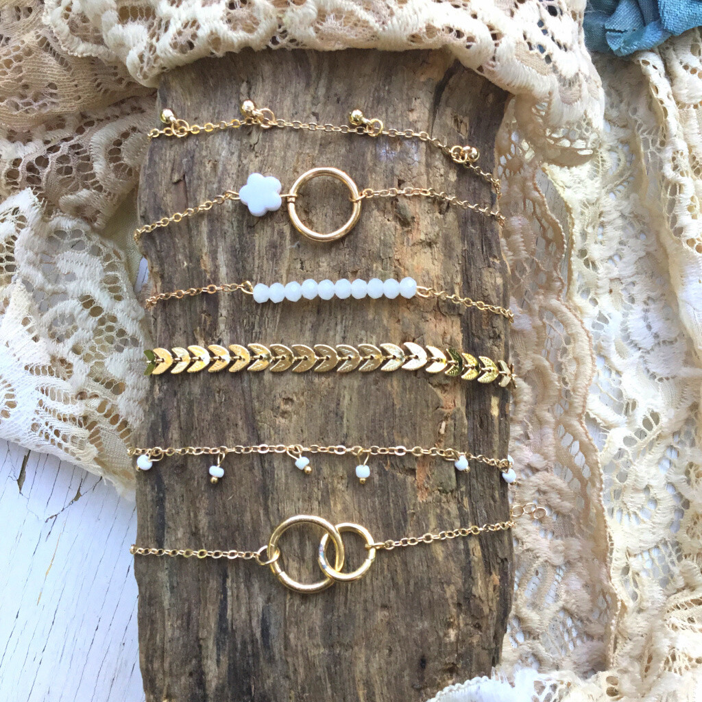 Charmed Lady Bohemian Feminine Romantic Layered Bracelets