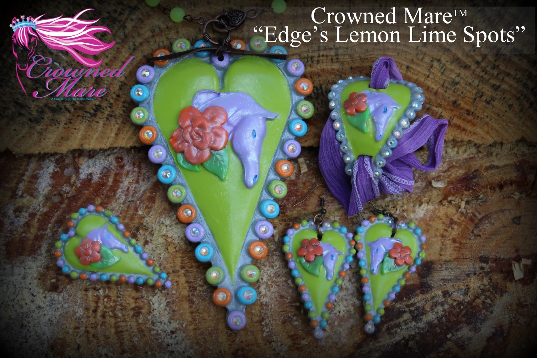 Edge's Lemon Lime Spots - EARRINGS