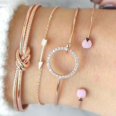 Armed in Glamour Luxe TWO BRACELET SET