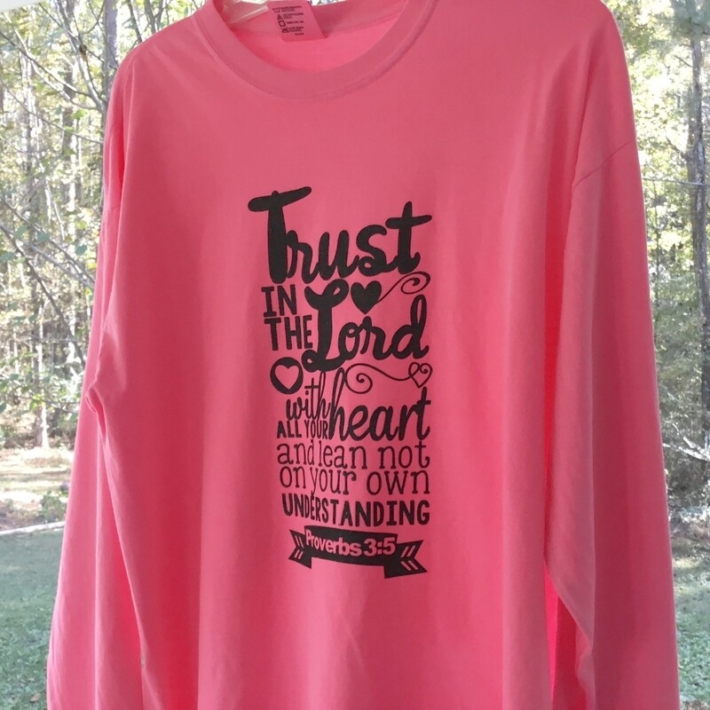"Trust in the Lord" long sleeve Comfort Colors Tee