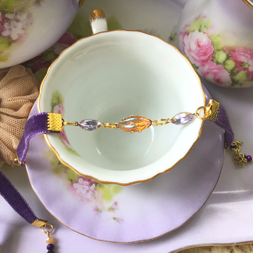 Vintage Purple Romance Bracelet