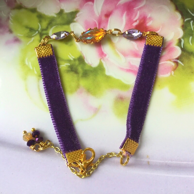 Vintage Purple Romance Bracelet