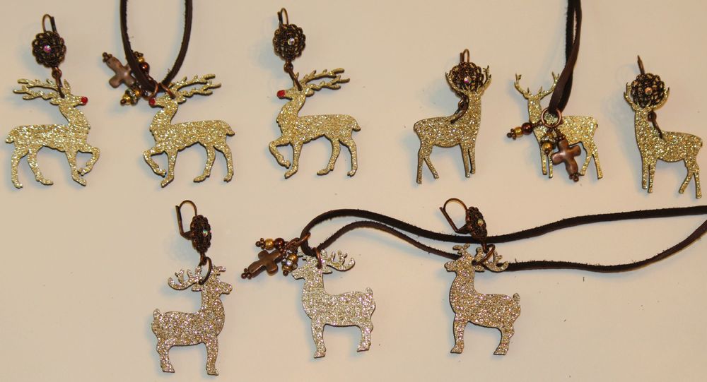 Christmas in the Country - Christmas Deer Necklace - Proudly made in Alabama