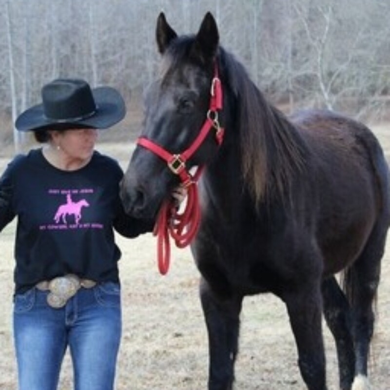 Just Give Me Jesus My Cowgirl Hat & My Horse Long Sleeve Tee