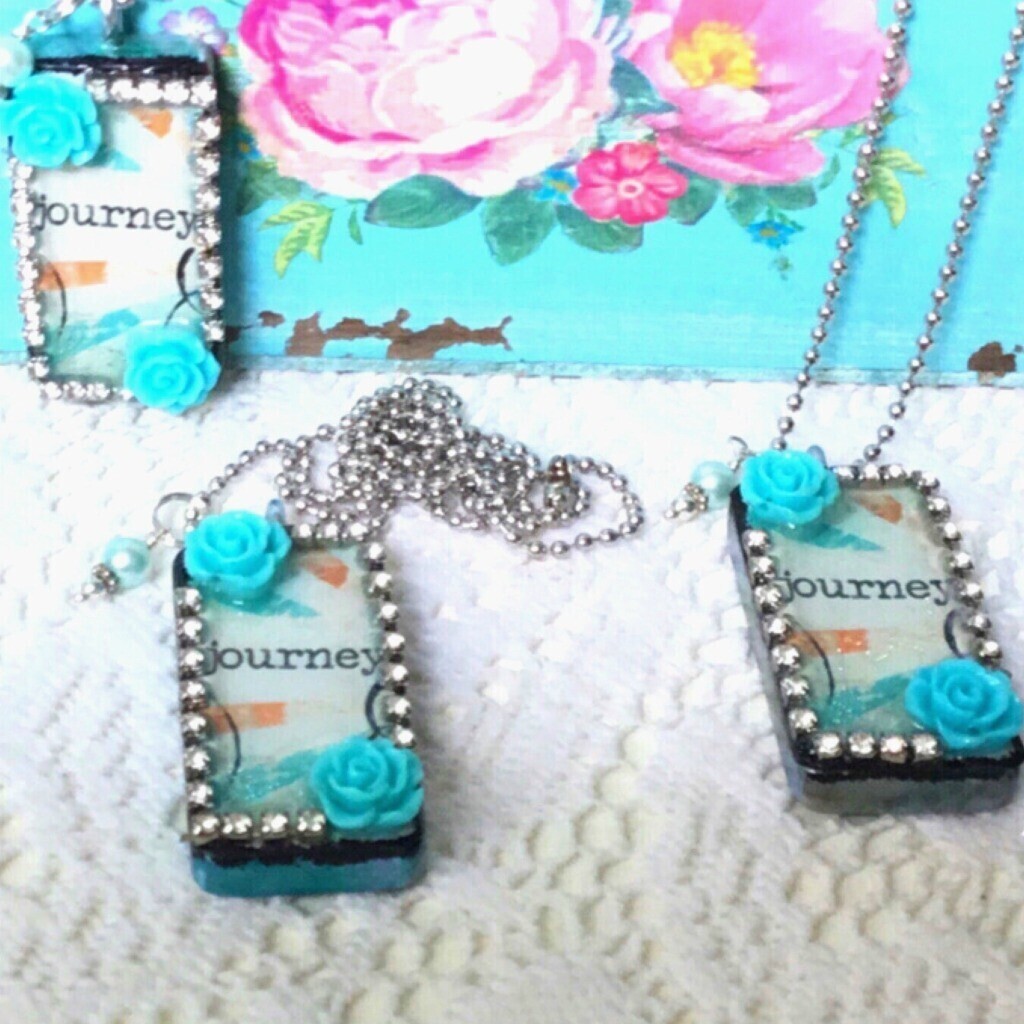 Journey Inspirational Altered Domino Necklace
