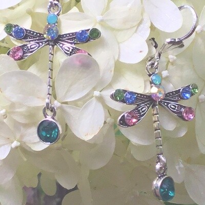 Angel Wings Dragonfly Earrings