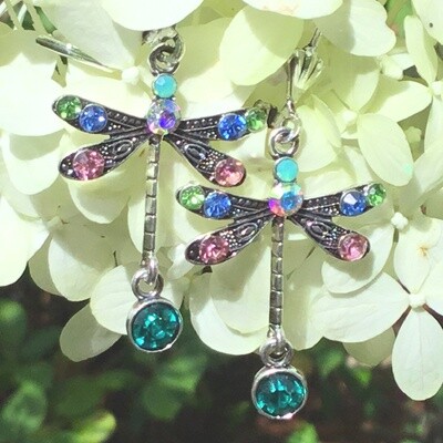 Angel Wings Dragonfly Earrings
