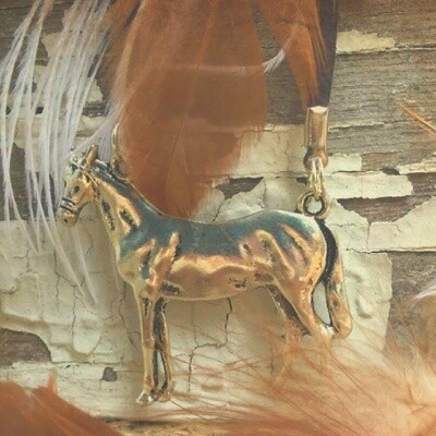 Horse of my Heart Silver Horse And Leather Necklace