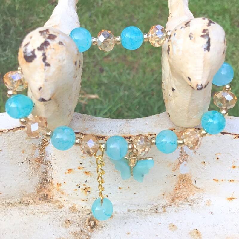 Butterfly Happiness Stretch Rope Bracelet