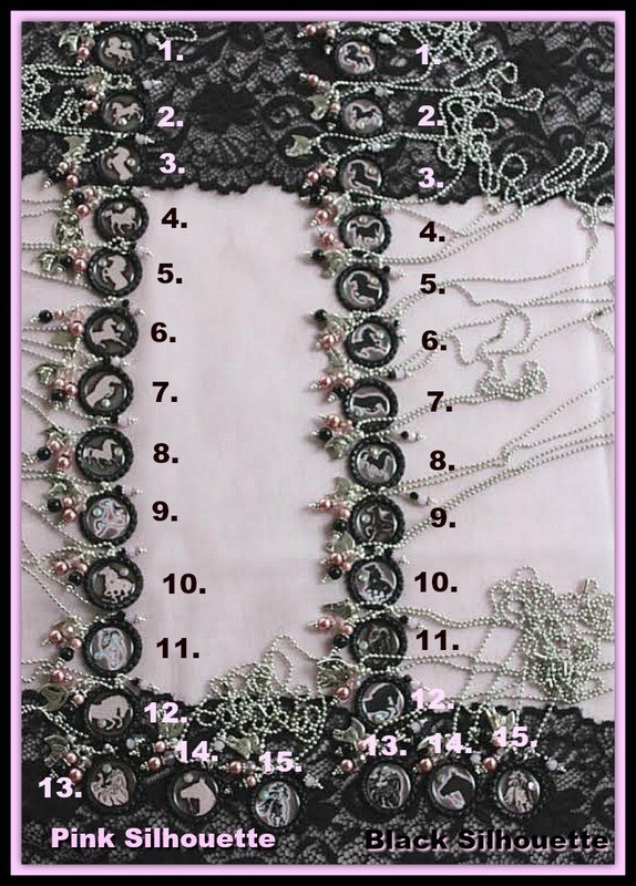 Beautiful Horses BottleCap Necklace - HORSE IN PINK SILHOUETTE