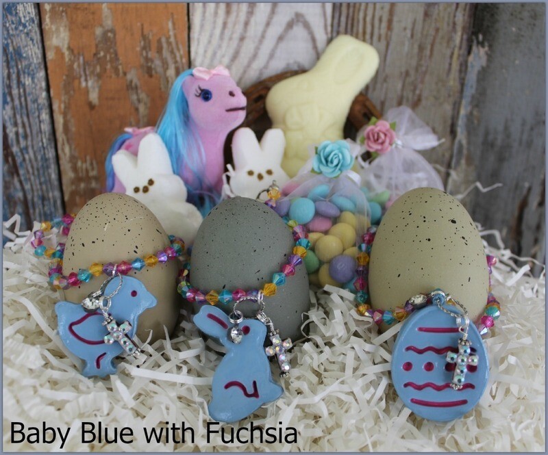 God Bless The Children - Baby Blue with Fuchsia