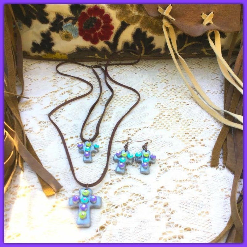 Spring Glory Necklace and Earrings-Sold by The Horse Mafia