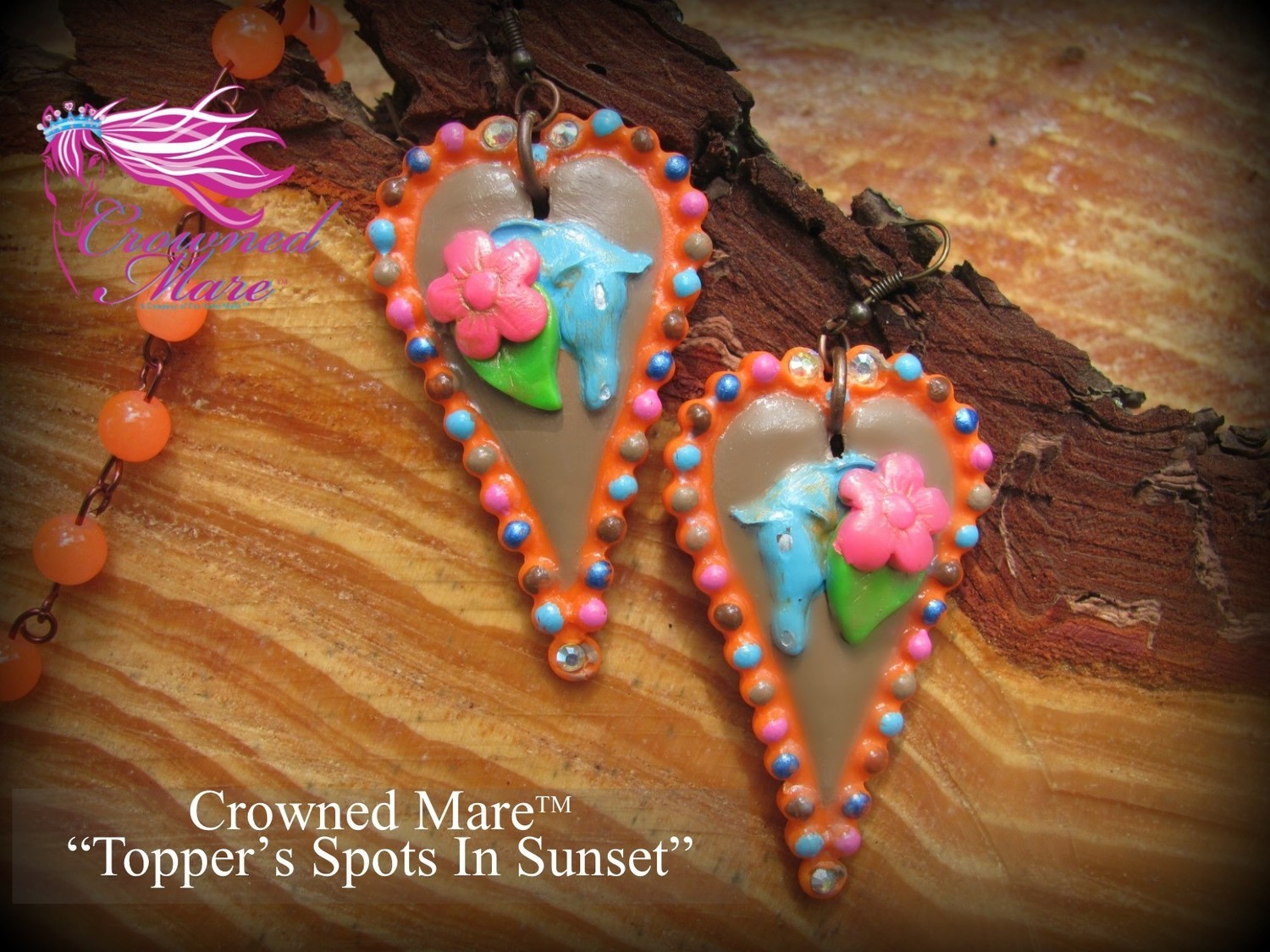 Topper's Spots In Sunset - Earrings