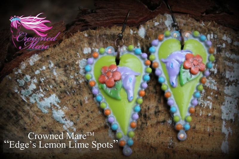 Edge's Lemon Lime Spots - EARRINGS