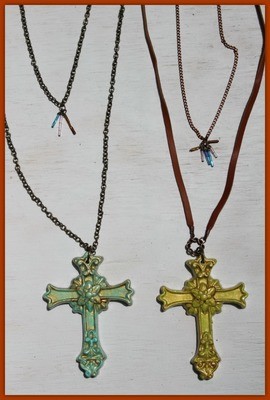 Summer Hands - Clay cross with exquisite, bold detail - Proudly made in Alabama