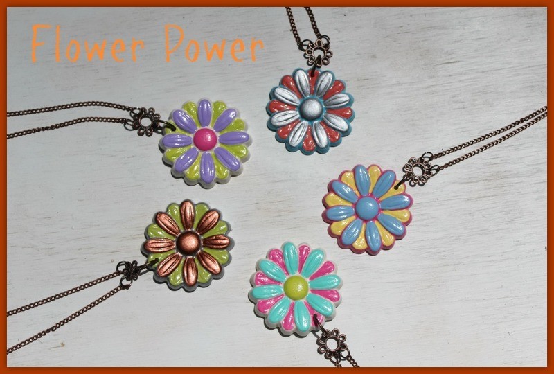 Flower Power Clay Flower Necklace