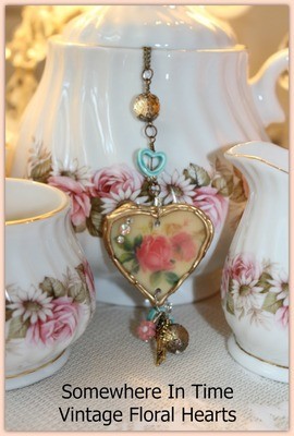 Somewhere In Time - Vintage Floral Hearts