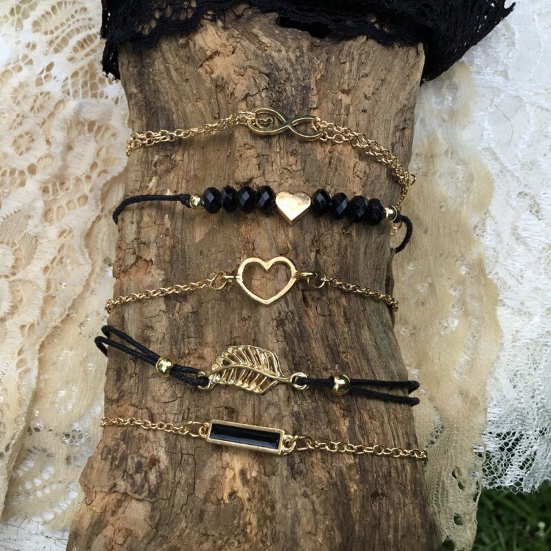 Elegance Confirmed Feminine Romantic Layered BRACELETS Elegance Confirmed Feminine Romantic Layered BRACELETS