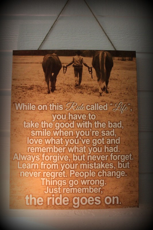 16" x 20" Wrapped Canvas Print of "The Ride Goes On".