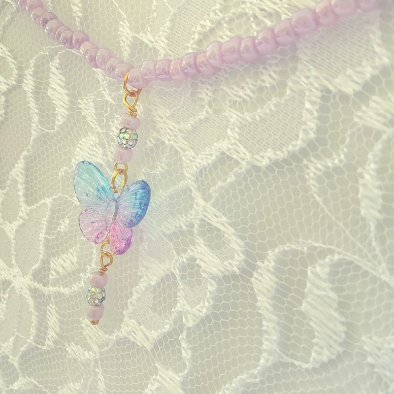 Butterfly Beauty Layering Necklace-Costume Jewelry Fashion Accessory