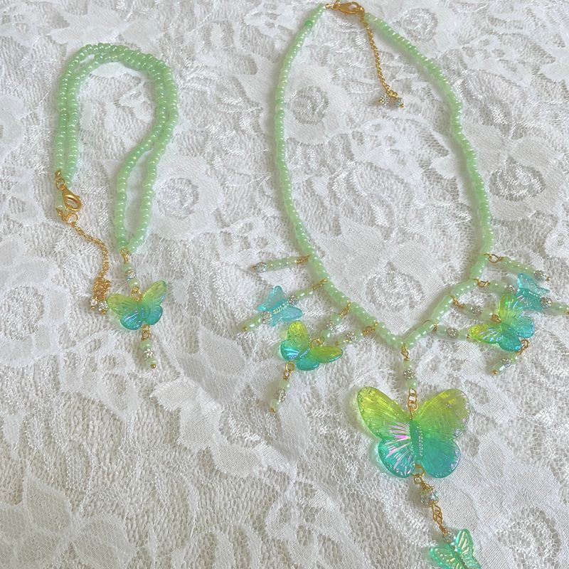 Butterflies All Around Us Layering Necklace