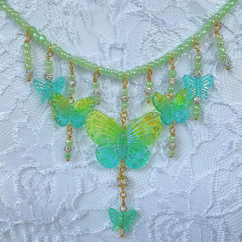 Butterflies All Around Us Necklace