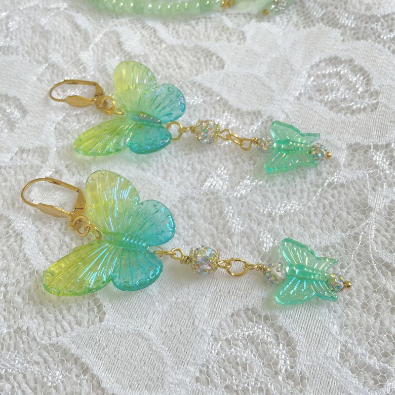 Butterflies All Around Us Lever Back Earrings