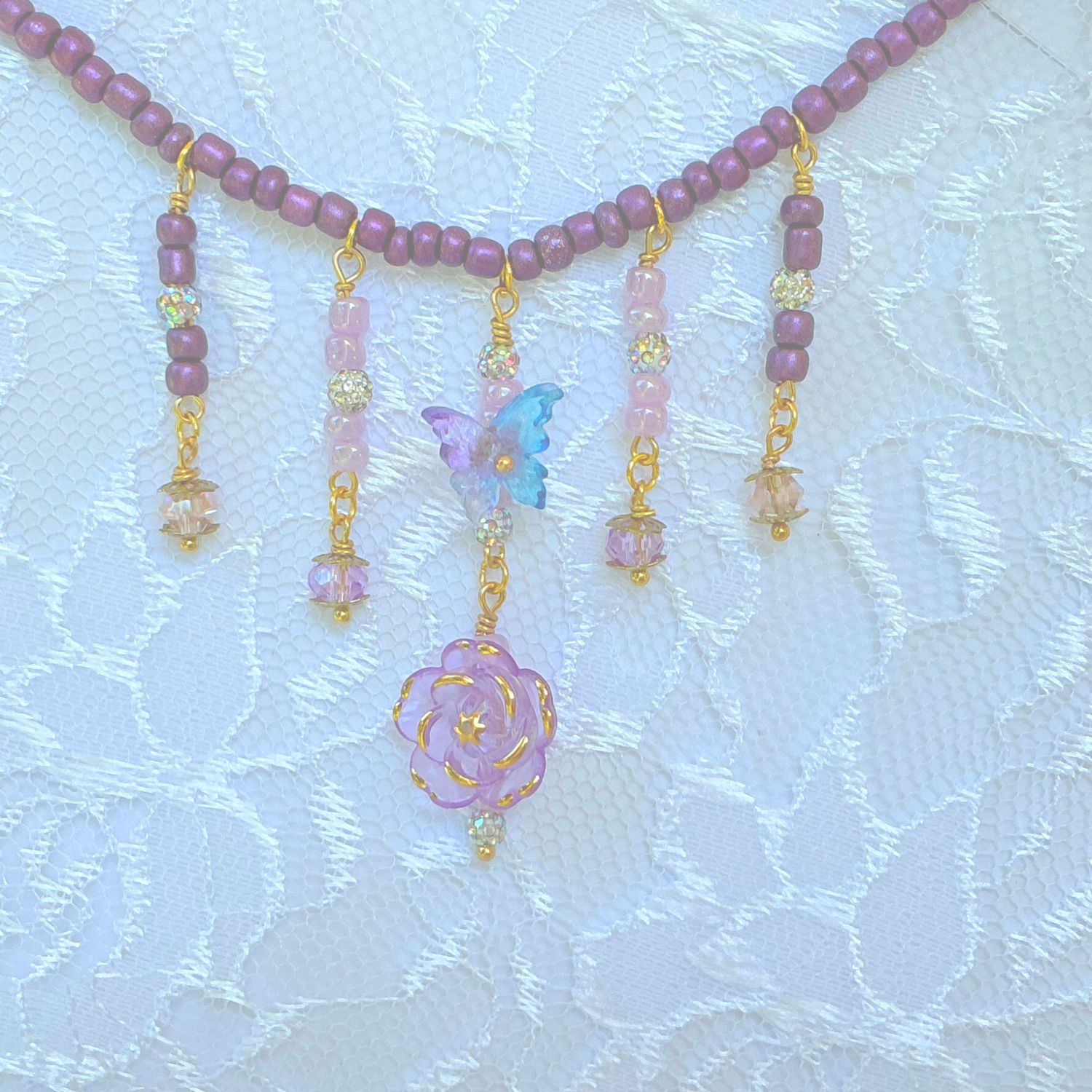 Butterflies In Flight Necklace